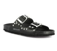 GRUNLAND CIABATTE A DOPPIA FASCIA DONNA ESTATE CB0737 N SARA NERO