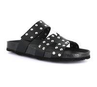 GRUNLAND CIABATTE A DOPPIA FASCIA DONNA ESTATE CB0738 SARA NERO