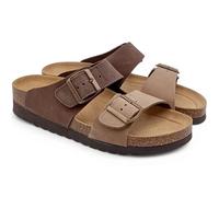 GRUNLAND Ciabatte A Doppia Fascia Donna Estate CB2249 Hola Testa di Moro - Taupe (38)