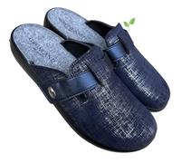 GRUNLAND Ciabatte Donna Invernali Comode Grafite Tomaia in Elastan e Strappo Regolabile Piedi Sensibili sottopiede soft (blu grafite, Sistema Taglie Calzature EU, Adulto, Donna, Numero, Media, 38)