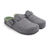 GRUNLAND Ciabatte in Feltro Uomo Inverno CI1016 GV Reps Grigio - Verde (45)