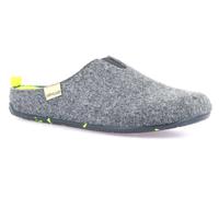 GRUNLAND CIABATTE IN FELTRO UOMO INVERNO CI3189 ORMI ANTRACITE - GIALLO