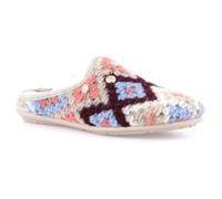 GRUNLAND CIABATTE IN MAGLIA DONNA INVERNO CI3181 FAYE BEIGE - MULTI
