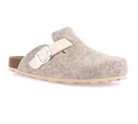 GRUNLAND ciabatte invernali pantofole sabot CHANTILY donna in feltro regolabile con fibbia prodotte in italia (sabbia beige, 40, Sistema Taglie Calzature EU, Adulto, Donna, Numero, Media, 40)
