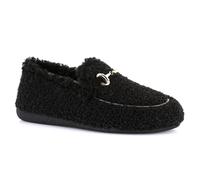 GRUNLAND CIABATTE PANTOFOLE MOCASSINI TEDDY DONNA INVERNO PA0862 GLES NERO