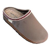 GRUNLAND ciabatte sabot moda invernale in velluto MARIVELLE con interno in feltro e caldo sottopiede estraibile (visone, 36, Sistema Taglie Calzature EU, Adulto, Donna, Numero, Media, 36)