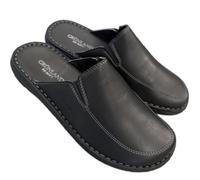 GRUNLAND Ciabatte Sabot Uomo Pantofole comode Reborn Vera Pelle con Sottopiede RE-Soft
