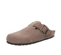 Grünland ciabatta da donna in camoscio sara , tortora, taglia 37 invernale