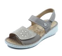 Grunland Dami SE0191 Taupe Sandali per Donna in Pelle Taupe con Triplo Stretch (Taglia 38)