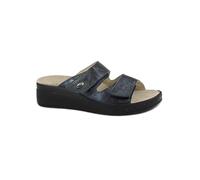 GRUNLAND DIDA CE0462 Blu Ciabatte Donna Plantare Estraibile Strappi Pelle 36