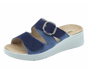 Grunland DIDA CE0464 Jeans Sandali confort per Donna in nabuk con doppia chiusur