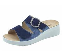 Grunland DIDA CE0464 Jeans Sandali confort per Donna in nabuk con doppia chiusura a strappo (Taglia 40)