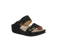 CI3114 GRUNLAND DIRA CIABATTA DONNA COL NERO CON STRAPPI REGOLABILE ZEPPA SOFT