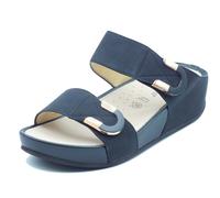 Grunland DIRA CI3114 Nero Sandali confort per Donna in ecopelle con doppia chius