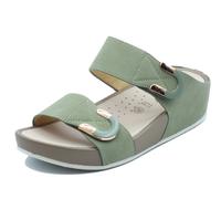 Grunland DIRA CI3114 Oliva Sandali confort per Donna in ecopelle con doppia chiu