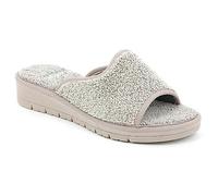 Grunland DOLA CI1317 RE-Soft Perla Grigio Ciabatte Donna Tessuto 38