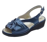 GRUNLAND ELOI 2845 SANDALO PERLATO BLU DONNA (numeric_38)