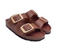 Grünland enny ciabatta full color con maxi borchie , marrone, taglia 38