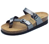Grunland Hola CB2438 Antracite Ciabatte Donna Infradito re-Soft Anatomiche Fibbie 41