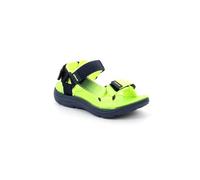 GRUNLAND IDRO SA1195 lime sandali bambino strappi tessuto gomma 34