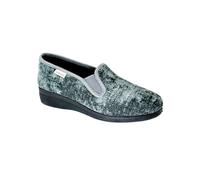 GRUNLAND IRAE PA0672 asfalto scarpe pantofole donna slip on zeppetta feltro lana elastico 41