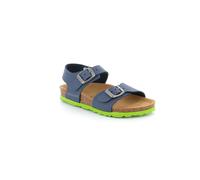 Grunland Junior SB0901 Luce Sandalo BAMB. S. Blu-Lime 28