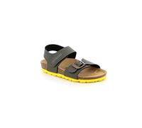 GRUNLAND JUNIOR SB0234 LUCE SANDALO BAMB. S. OLIVA-GIALLO 28