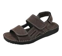 GRUNLAND LAPO SA2616 Piombo Sandalo Uomo Fasce Strappi Pelle 41