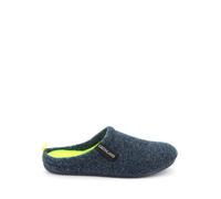GRUNLAND CIABATTE IN FELTRO UOMO INVERNO CI2559 LECY BLU LIME