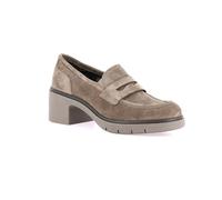 Grunland Mocassino in Suede con Tacco Ampio | ROLA SC4645 Taupe 35
