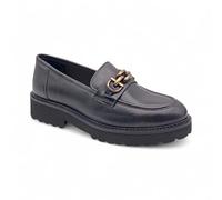 Grunland Mocassino in Vera Pelle con Morsetti | Rebe SC6113 Nero 38