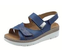 Grunland MOLL SE0148 Jeans Sandali Confort per Donna in Pelle con Tripla Chiusura a Strappo (Taglia 37)