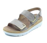 Grunland Moll SE0450 Corda Sandali per Donna in pelle marrone con triplo stretch