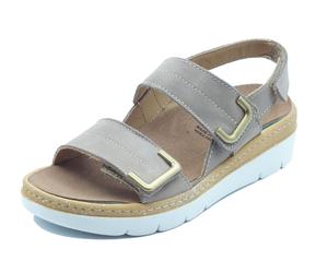 Grunland Moll SE0450 Corda Sandali per Donna in pelle marrone con triplo stretch