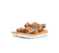 Grunland Moll SE0450 Cuoio Sandali per Donna in Pelle con Tripla Chiusura a Strappo (Taglia 40)