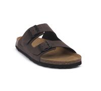Grunland Ciabatta Doppia Fibbia da Uomo in Eco-Suede | BOBO CB0812 Testa di Moro 40