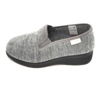Grunland PA0672 pantofola tessuto grigio elastico fondo gomma 3/4
