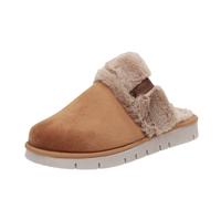 Grunland Pantofole Calde In Tessuto Marrone - Donna Scarpe Ciabatte Pantofole