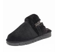 Grunland Pantofole Calde In Tessuto Nero - Taglia 35 [22.8cm] Scarpe Donna