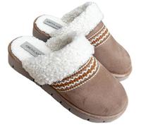 GRUNLAND pantofole donna CLOUDINA ciabatte sabot scamosciato similvelluto interno in teddy sottopiede RE-SOFT ammortizzante (beige, 35, Sistema Taglie Calzature EU, Adulto, Donna, Numero, Media, 35)
