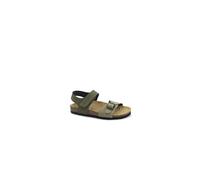 Grunland Sandaletto bicolor con strappo | LUCE SB2408 SALVIA-OLIVA 28