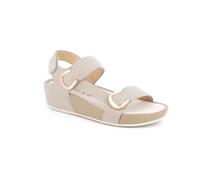 Grunland sandali da donna in pelle con zeppa a strappo comodi leggeri ciabatte