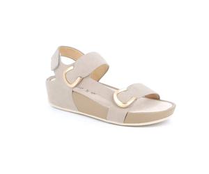 Grunland sandali da donna in pelle con zeppa a strappo comodi leggeri ciabatte