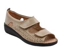 GRUNLAND Sandali donna pelle forata regolabile con doppio strappo sandali scarpe calzata comoda 86188 - Made in itlay (corda, Sistema Taglie Calzature EU, Adulto, Donna, Numero, Media, 38)
