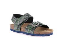 Grunland Sandalo camouflage con chiusura a strappo | LUCE SB1387 BLU-MULTI 24