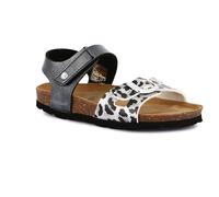 Grunland Sandalo multimateriale con stampa animalier | LUCE SB1374 NERO-MULTI 31