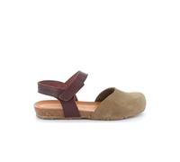 Grunland Sandalo Sapp con Chiusura a Strappo SB1351 Oliva-Marrone 39