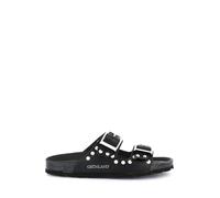 GRUNLAND Sara CB0737 Nero Ciabatte Donna Anatomiche Fibbie Borchie re-Soft 35