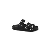 GRUNLAND SARA CB0738 nero ciabatte donna anatomiche strappo borchie re-soft