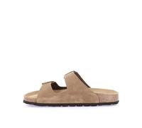 Grunland Ciabatte donna SARA CB2631 pelle tortora anatomiche con fibbie re-soft 36